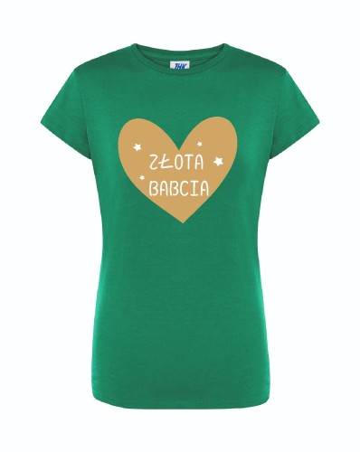 t-shirt-damski-zielony-zota-babcia-roz-s