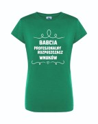 t-shirt-damski-zielony-babcia-rozpuszcza-roz-s
