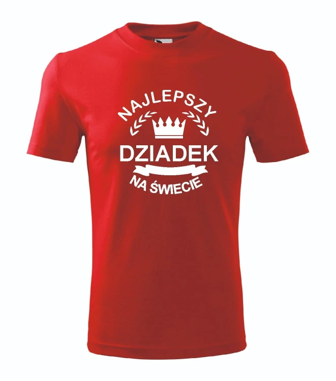 t-shirt-meski-czerwony-najlepszy-dziadek-na-swieci