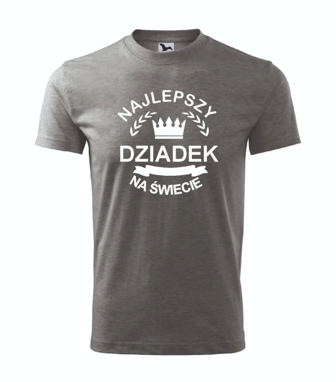 t-shirt-meski-szary-najlepszy-dziadek-na-swiecie-w