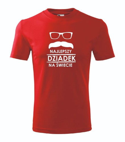 t-shirt-meski-czerwony-najlepszy-dziadek-na-swieci