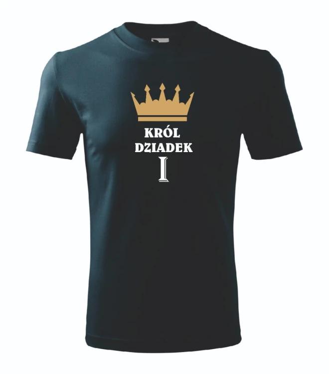 t-shirt-meski-granatowy-krol-dziadek-roz-s