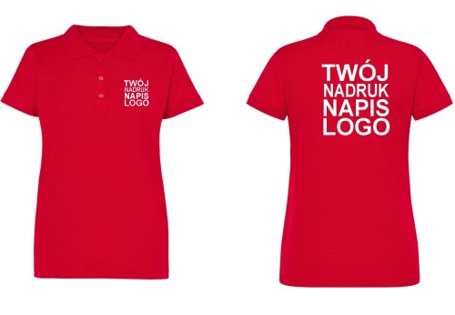 koszulka-polo-damska-czerwona-z-twoim-nadrukiem-lo