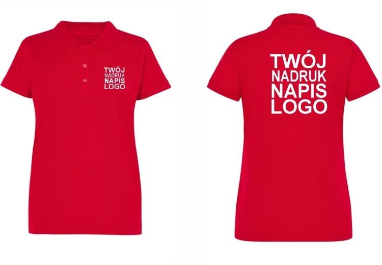 koszulka-polo-damska-czerwona-z-twoim-nadrukiem-lo