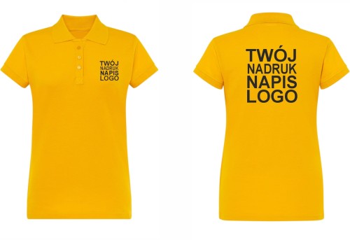 koszulka-polo-damska-zota-z-twoim-nadrukiem-logo