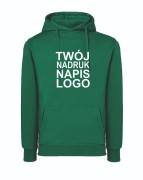 bluza-dresowa-damska-z-twoim-napisem-logo-zielona