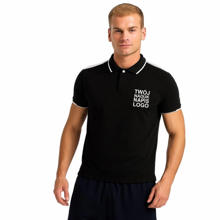 meska-elegancka-koszulka-polo-czarna-biae-wstawki-