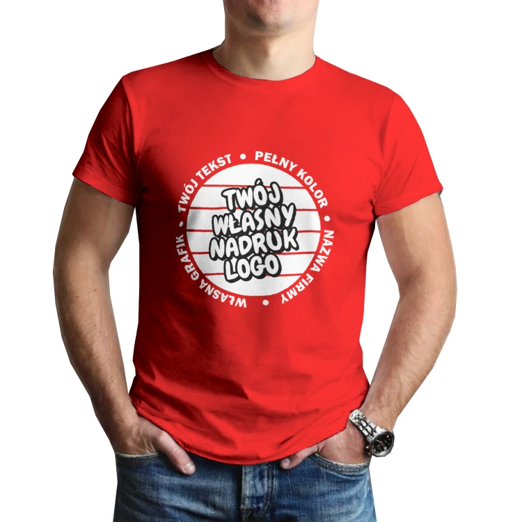 t-shirt-meski-100-bawena-czerwony-190-gm2-z-twoim-