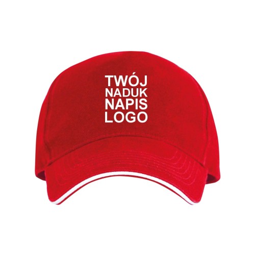 czapka-z-daszkiem-pieciopanelowa-baweniana-czerwon