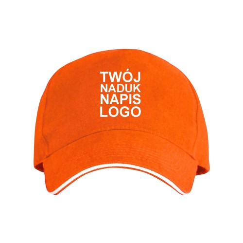 czapka-z-daszkiem-pieciopanelowa-baweniana-pomaran