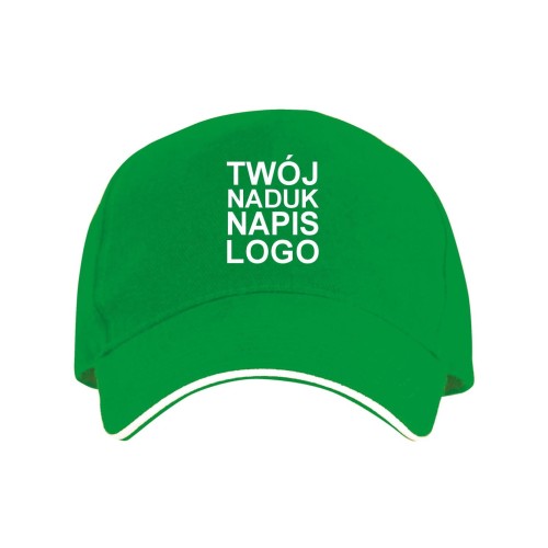 czapka-z-daszkiem-pieciopanelowa-baweniana-zielona