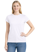 T-shirt damski krótki rękaw kolor biały.png