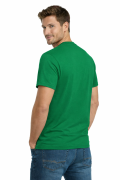 T-shirt męski krótki rękaw bawełna kolor zielony widok z tyłu.png