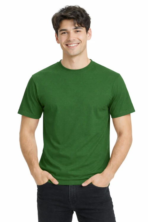 T-shirt męski z krótkim rękawem gramatura 190g zielony.png