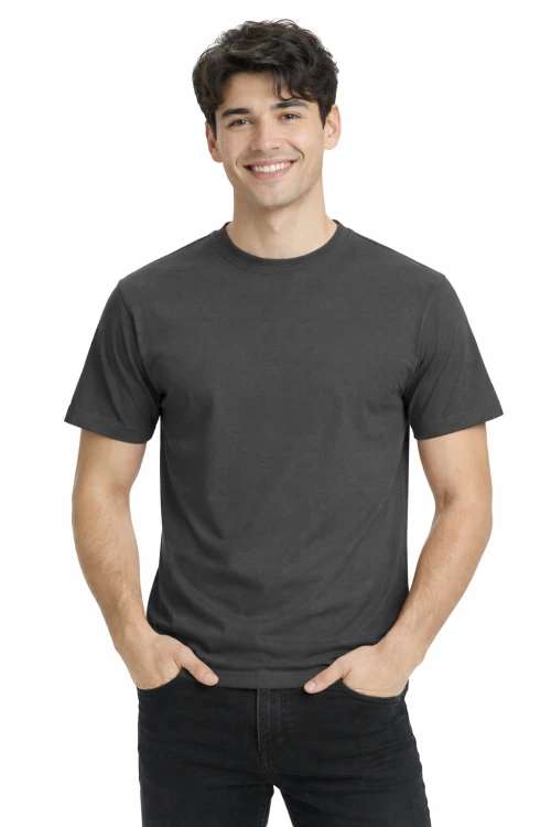 T-shirt męski z krótkim rękawem gramatura 190g grafitowy.png