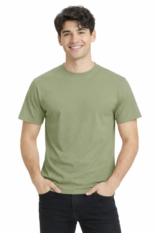 T-shirt męski z krótkim rękawem gramatura 190g pistacjowy.png