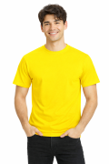T-shirt męski z krótkim rękawem gramatura 190g żółty.png