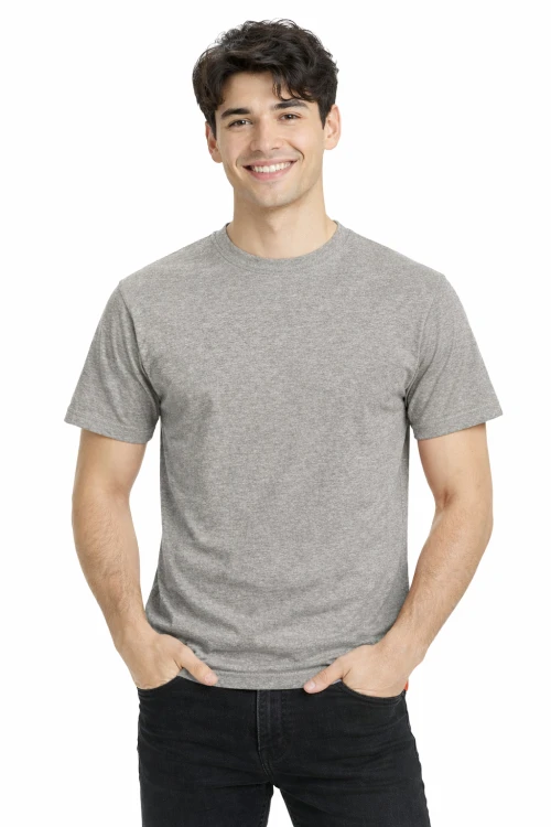 T-shirt męski z krótkim rękawem gramatura 190g szary.png