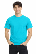T-shirt męski z krótkim rękawem gramatura 190g turkusowy.png