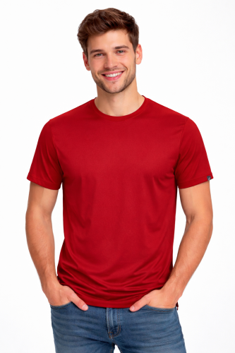 Koszulka sportowa z krótkim rękawem IMOLA czerwona.png