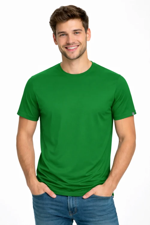 Koszulka sportowa z krótkim rękawem IMOLA zielona.png