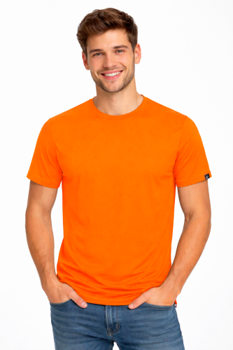 Koszulka sportowa z krótkim rękawem IMOLA pomarańczowa FLUO.png