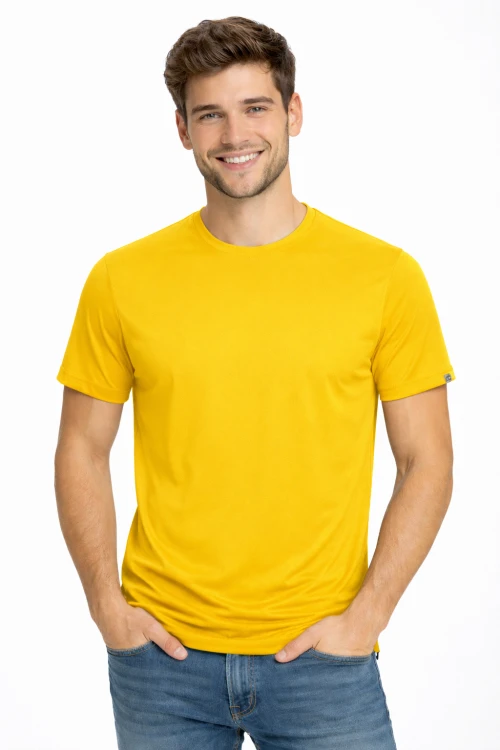 Koszulka sportowa z krórkim rękawem IMOLA żółta.png