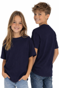 T-shirt dziecięcy dla chłopca i dziewczynki kolor granatowy.png