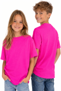T-shirt dziecięcy dla chłopca i dziewczynki kolor fuksja.png